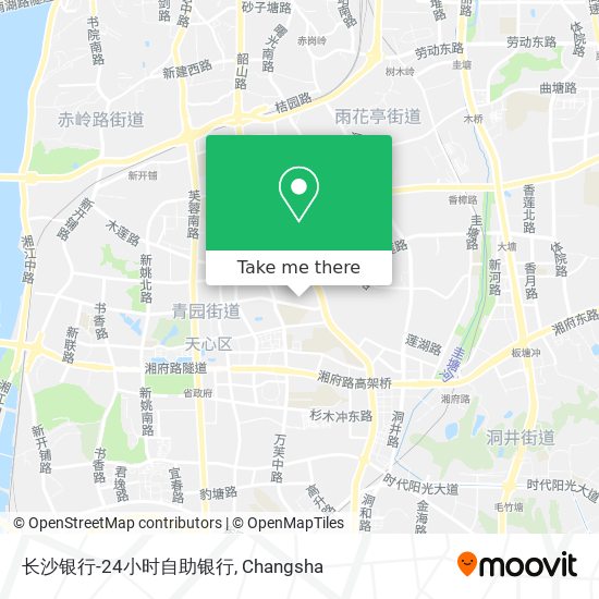 长沙银行-24小时自助银行 map