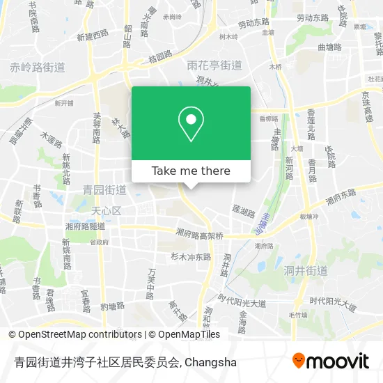 青园街道井湾子社区居民委员会 map
