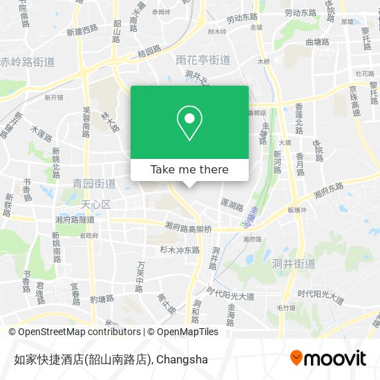 如家快捷酒店(韶山南路店) map