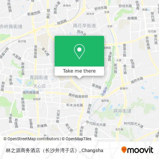 林之源商务酒店（长沙井湾子店） map
