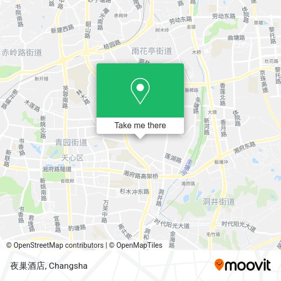夜巢酒店 map