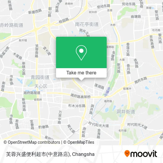 芙蓉兴盛便利超市(中意路店) map