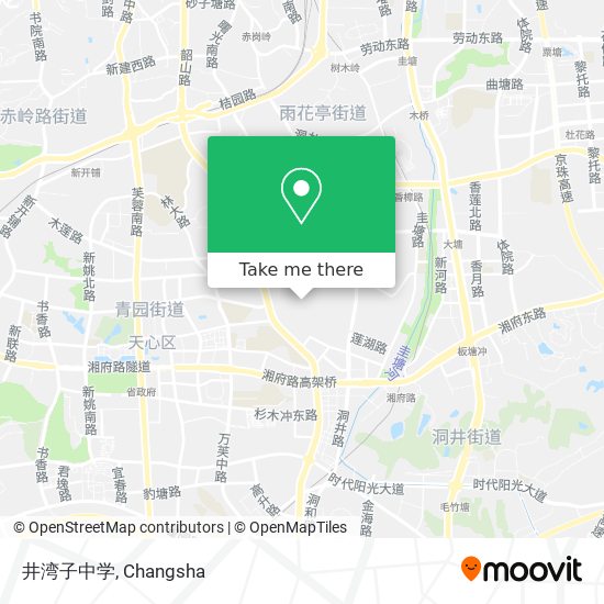 井湾子中学 map