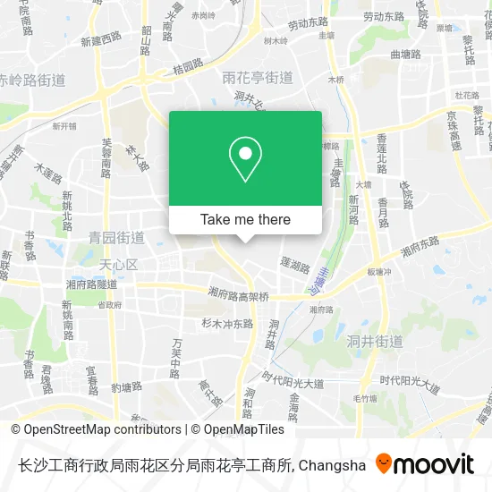 长沙工商行政局雨花区分局雨花亭工商所 map
