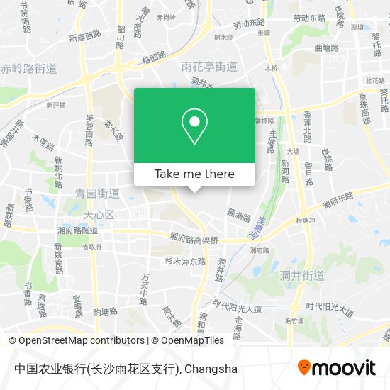 中国农业银行(长沙雨花区支行) map