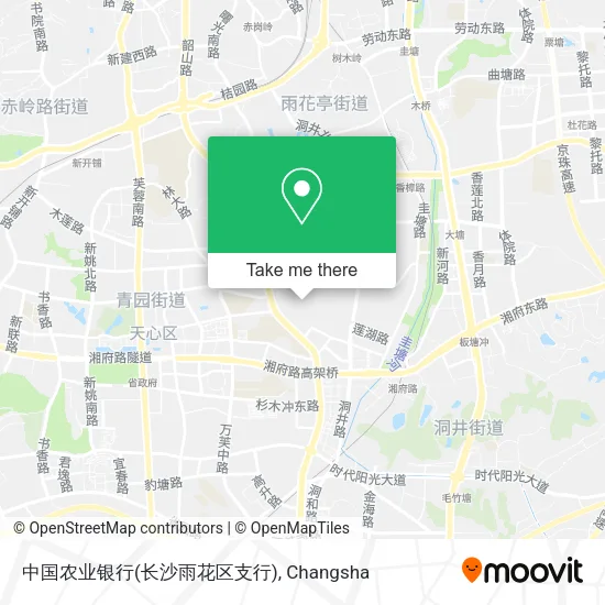 中国农业银行(长沙雨花区支行) map