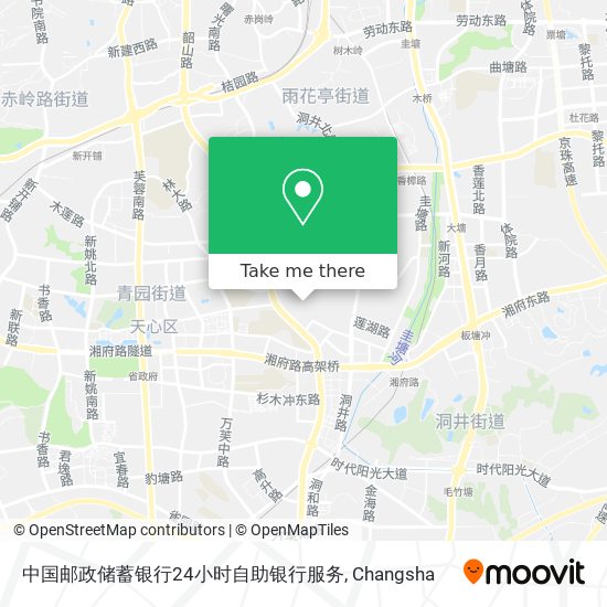 中国邮政储蓄银行24小时自助银行服务 map