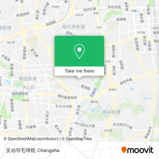 灵动羽毛球馆 map