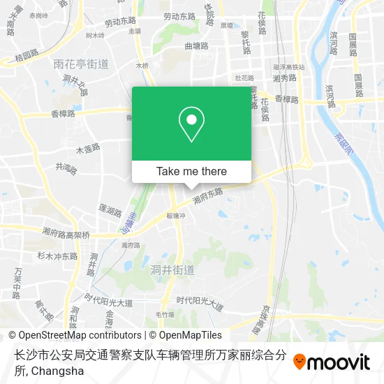 长沙市公安局交通警察支队车辆管理所万家丽综合分所 map