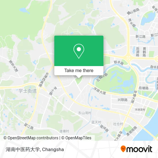 湖南中医药大学 map