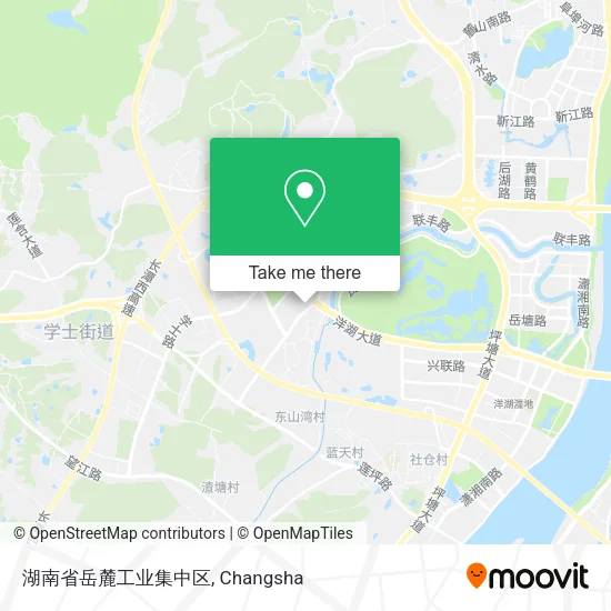 湖南省岳麓工业集中区 map