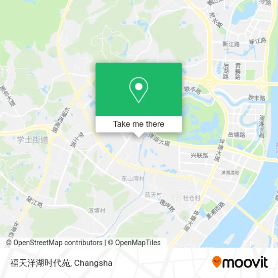 福天洋湖时代苑 map