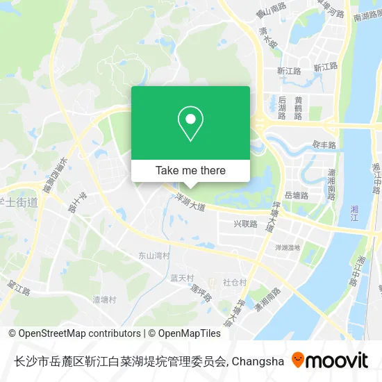 长沙市岳麓区靳江白菜湖堤垸管理委员会 map