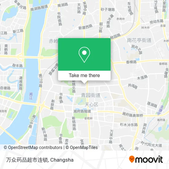 万众药品超市连锁 map