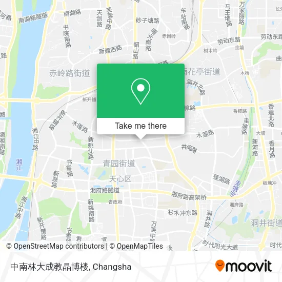 中南林大成教晶博楼 map