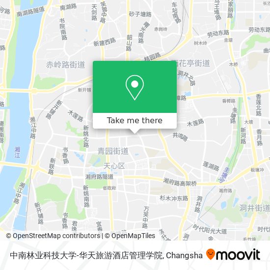 中南林业科技大学-华天旅游酒店管理学院 map