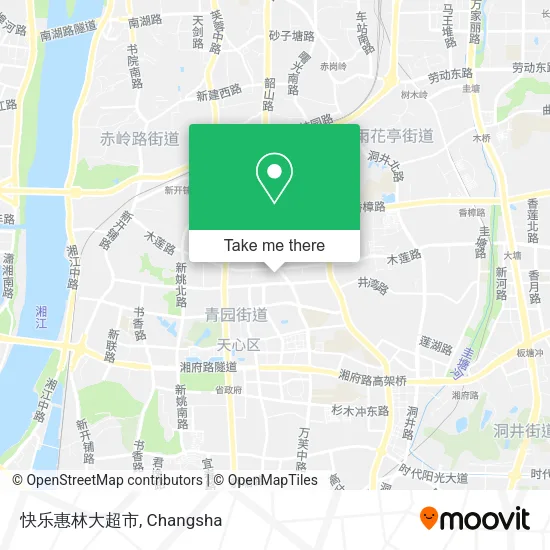 快乐惠林大超市 map