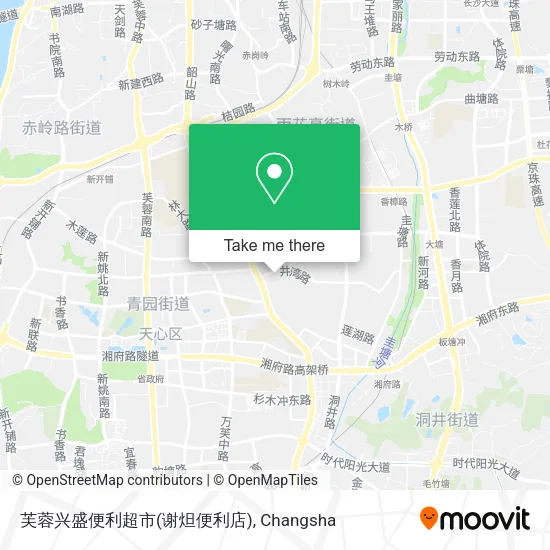 芙蓉兴盛便利超市(谢炟便利店) map