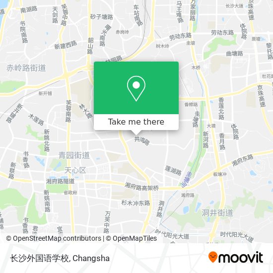 长沙外国语学校 map
