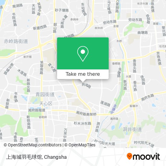 上海城羽毛球馆 map