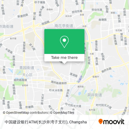 中国建设银行ATM(长沙井湾子支行) map