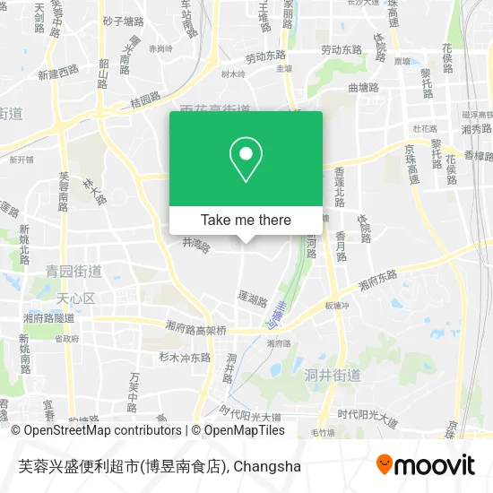 芙蓉兴盛便利超市(博昱南食店) map