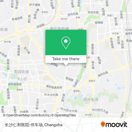 长沙仁和医院-停车场 map