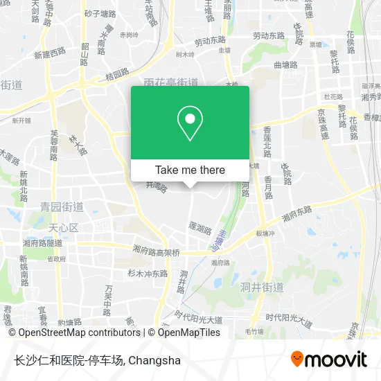 长沙仁和医院-停车场 map