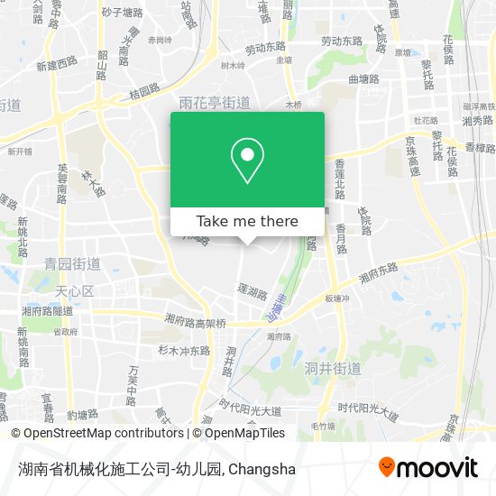 湖南省机械化施工公司-幼儿园 map