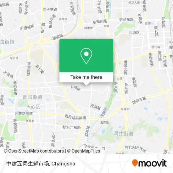 中建五局生鲜市场 map
