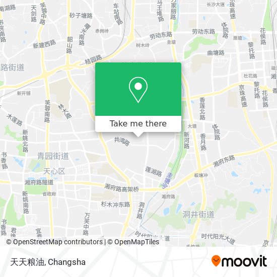 天天粮油 map