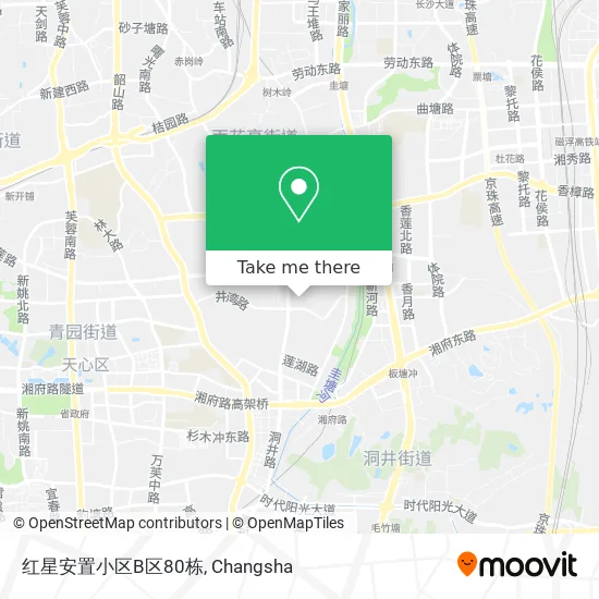 红星安置小区B区80栋 map
