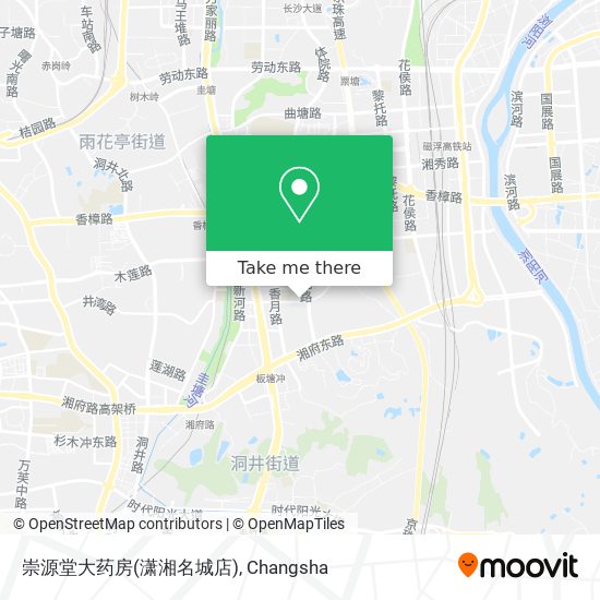 崇源堂大药房(潇湘名城店) map