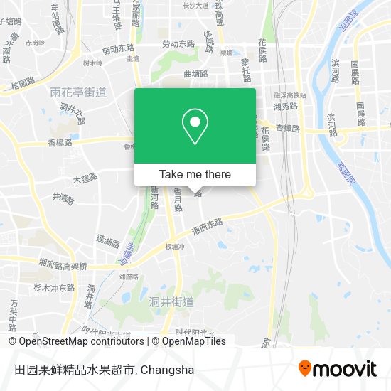 田园果鲜精品水果超市 map