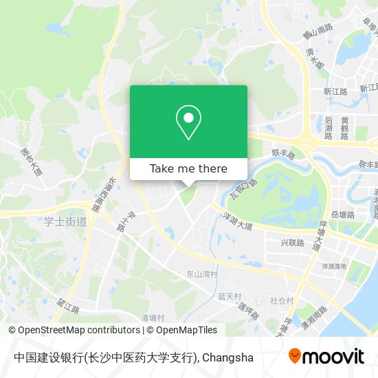 中国建设银行(长沙中医药大学支行) map