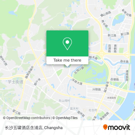 长沙五啸酒店含浦店 map