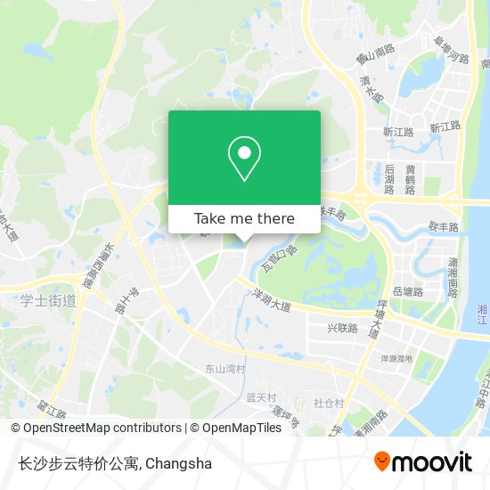 长沙步云特价公寓 map