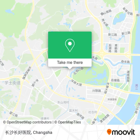 长沙长好医院 map