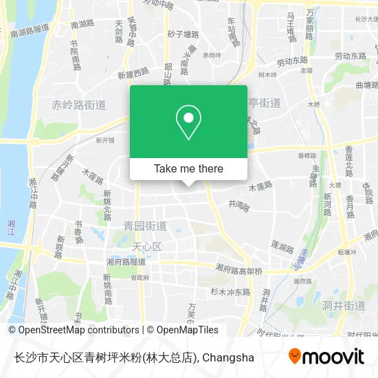 长沙市天心区青树坪米粉(林大总店) map