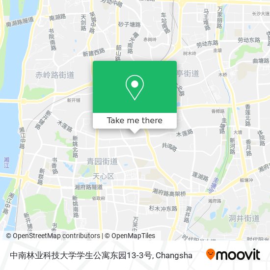 中南林业科技大学学生公寓东园13-3号 map