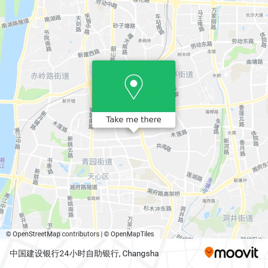 中国建设银行24小时自助银行 map