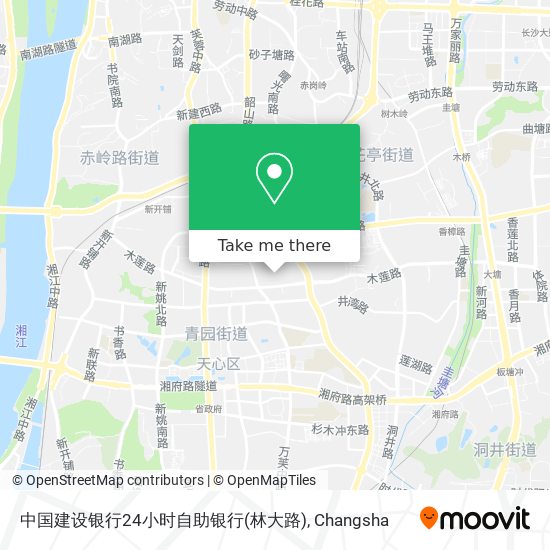 中国建设银行24小时自助银行(林大路) map