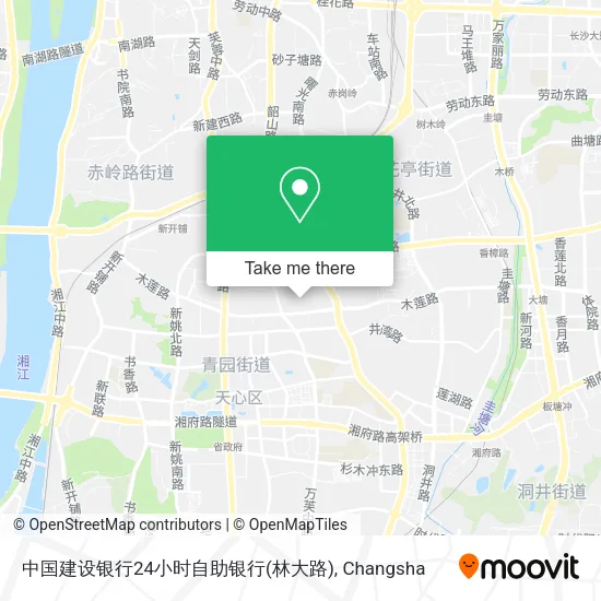 中国建设银行24小时自助银行(林大路) map