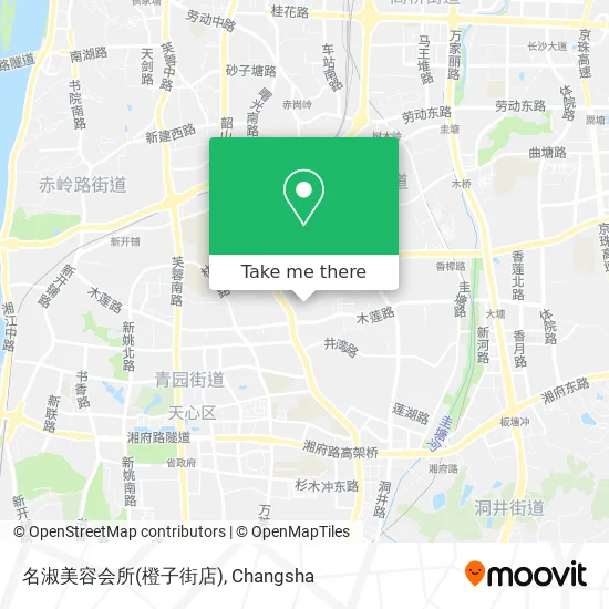 名淑美容会所(橙子街店) map