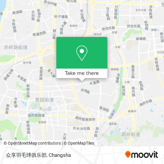 众享羽毛球俱乐部 map
