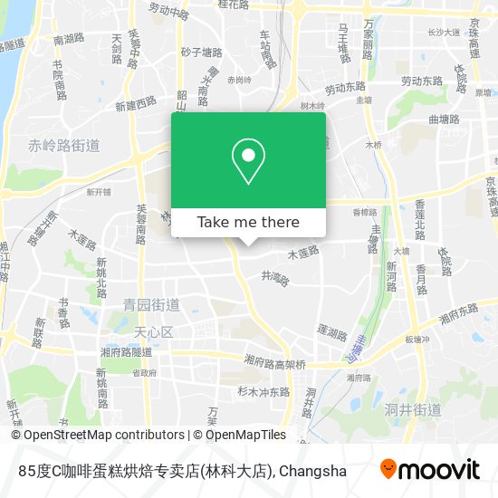 85度C咖啡蛋糕烘焙专卖店(林科大店) map