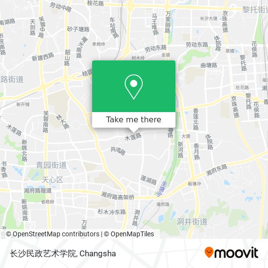 长沙民政艺术学院 map