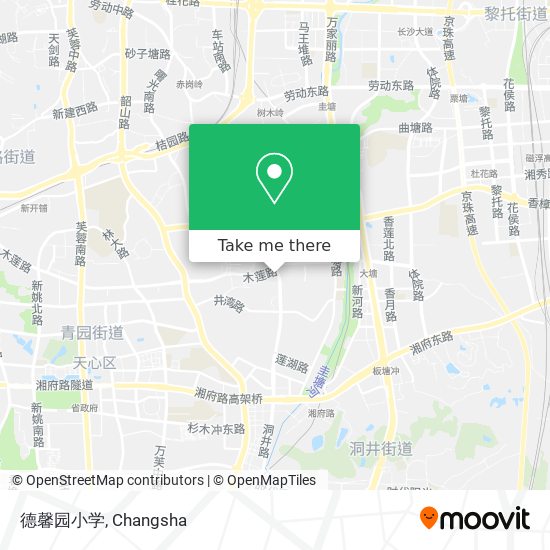 德馨园小学 map