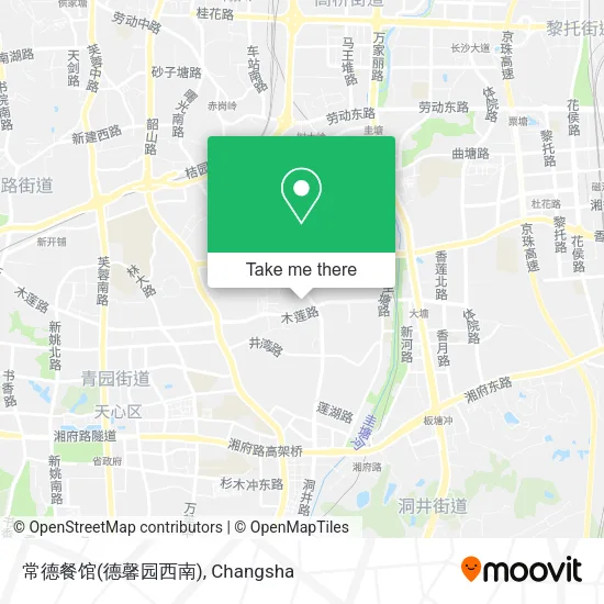 常德餐馆(德馨园西南) map