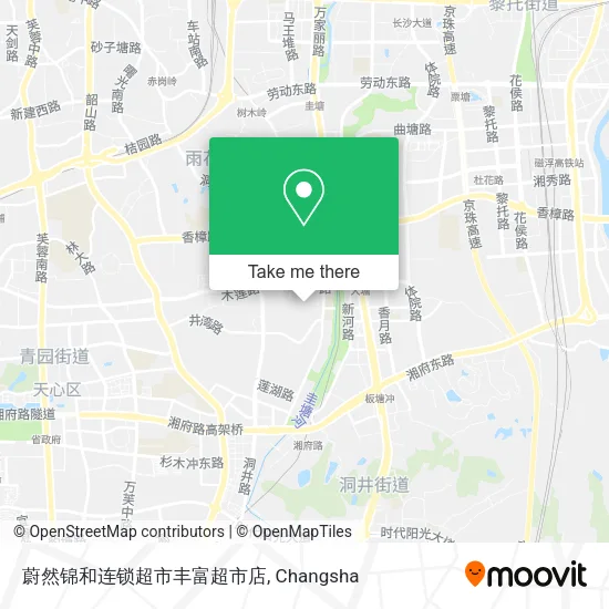 蔚然锦和连锁超市丰富超市店 map